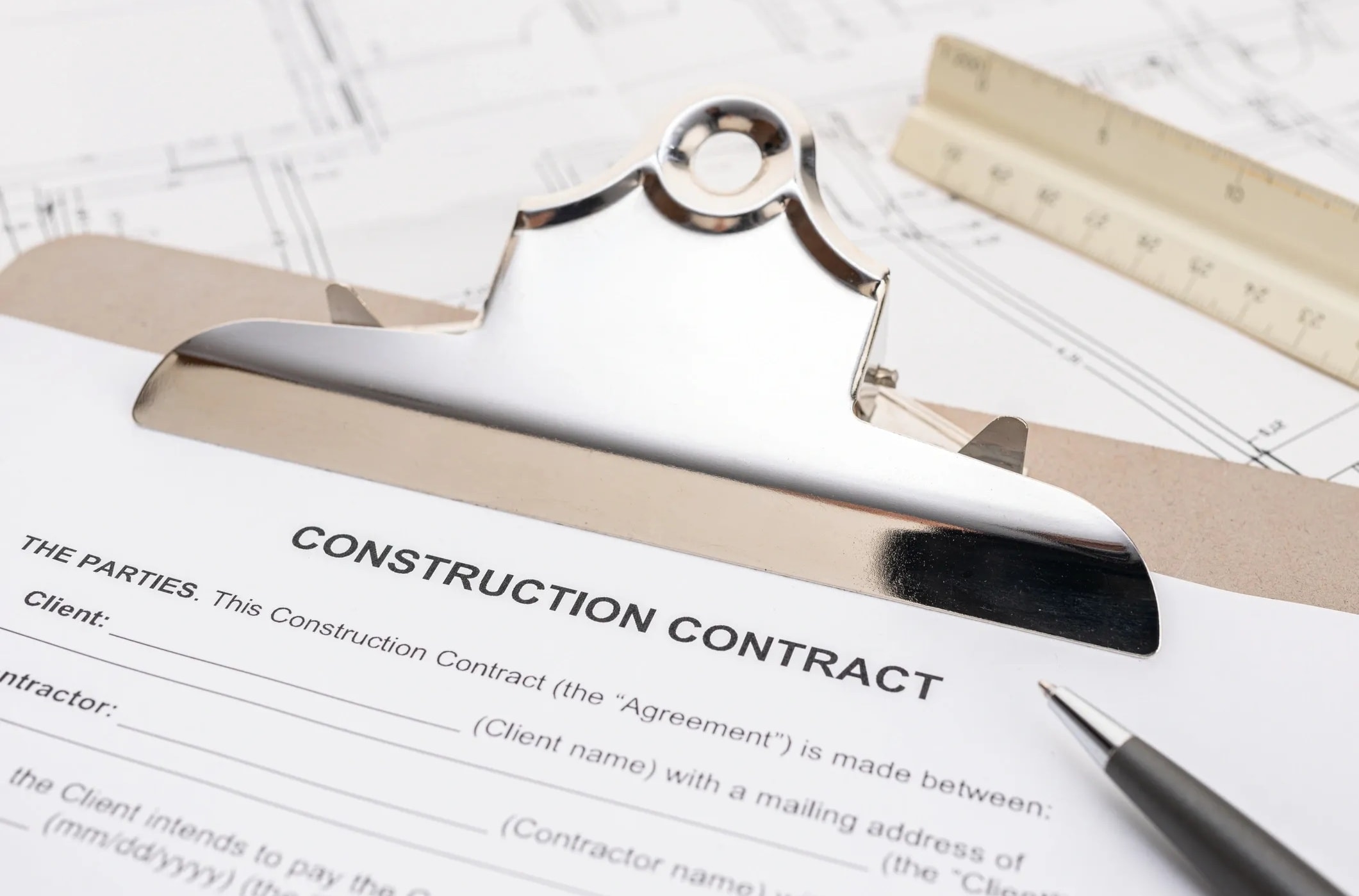Construction contract review and legal documents